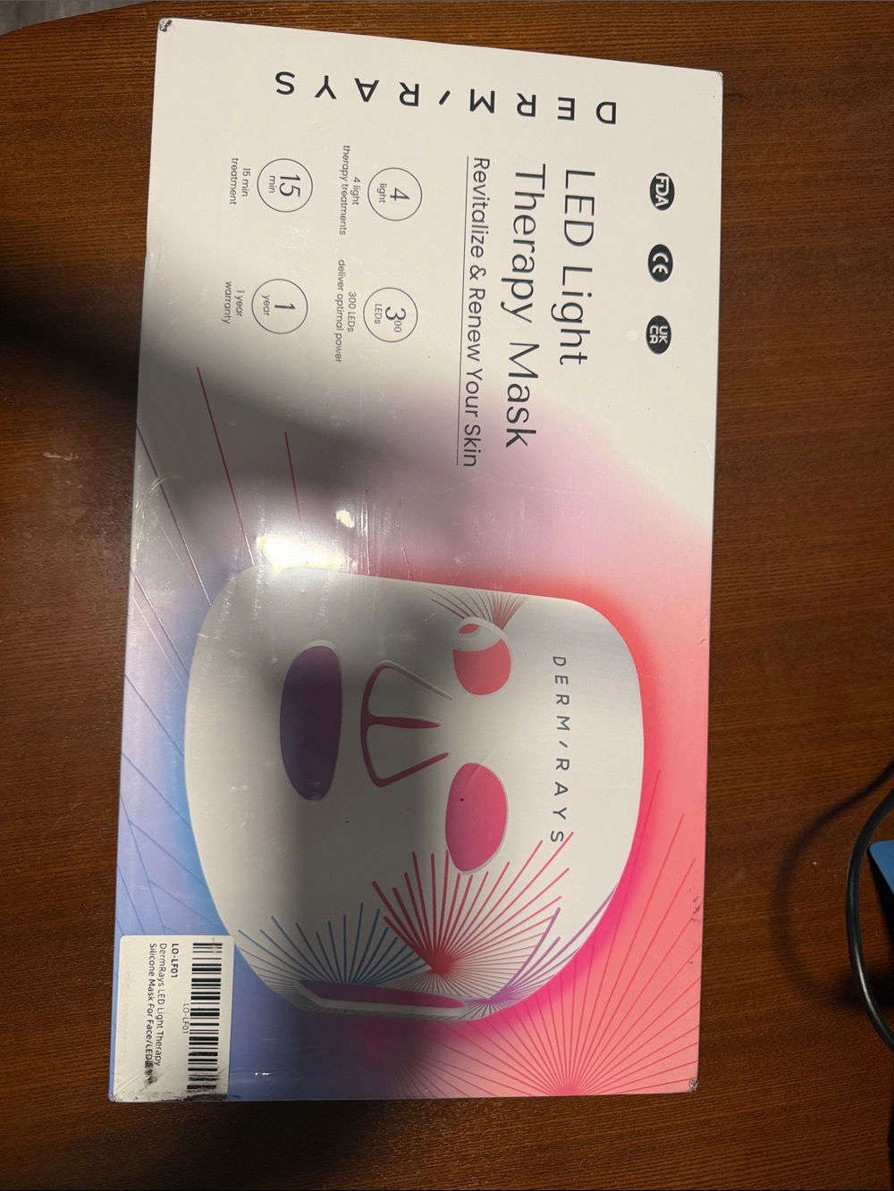 BNIB derm rays led light therapy mask. Sealed brand new